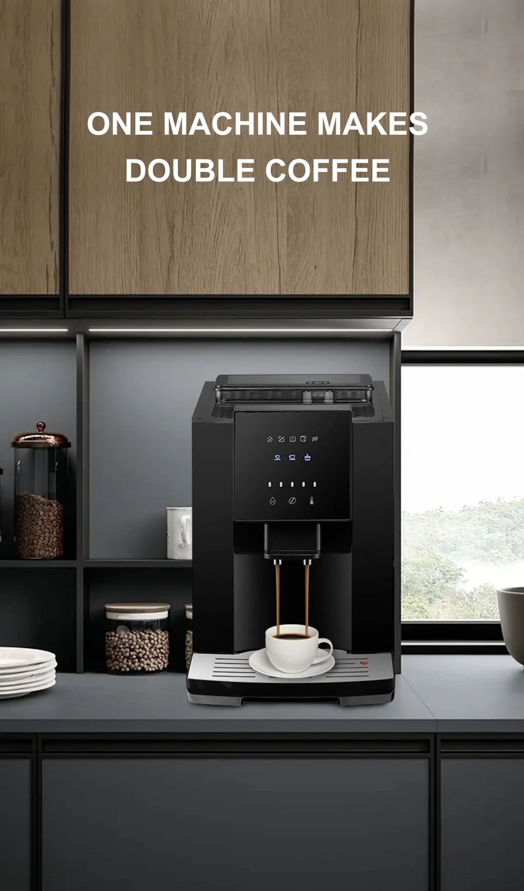 Coffee Machine Automatic Grinder All-In-One Machine Commercial American Office Use Italian Home Coffee Machine Coffee machine