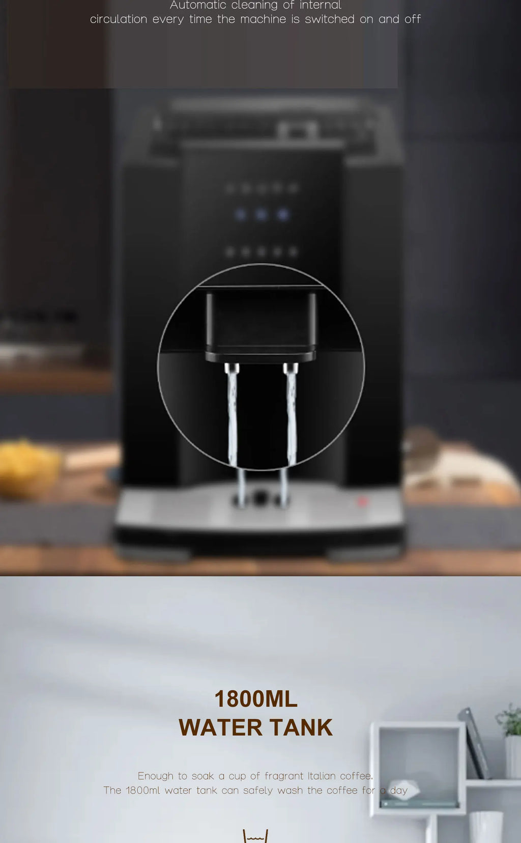 Coffee Machine Automatic Grinder All-In-One Machine Commercial American Office Use Italian Home Coffee Machine Coffee machine