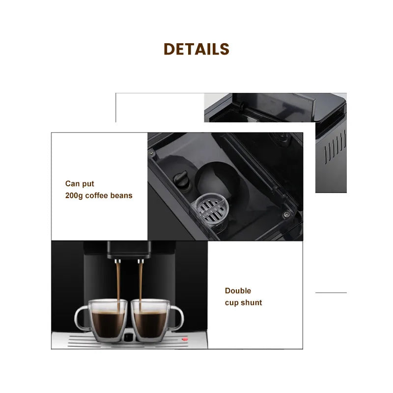 Coffee Machine Automatic Grinder All-In-One Machine Commercial American Office Use Italian Home Coffee Machine Coffee machine