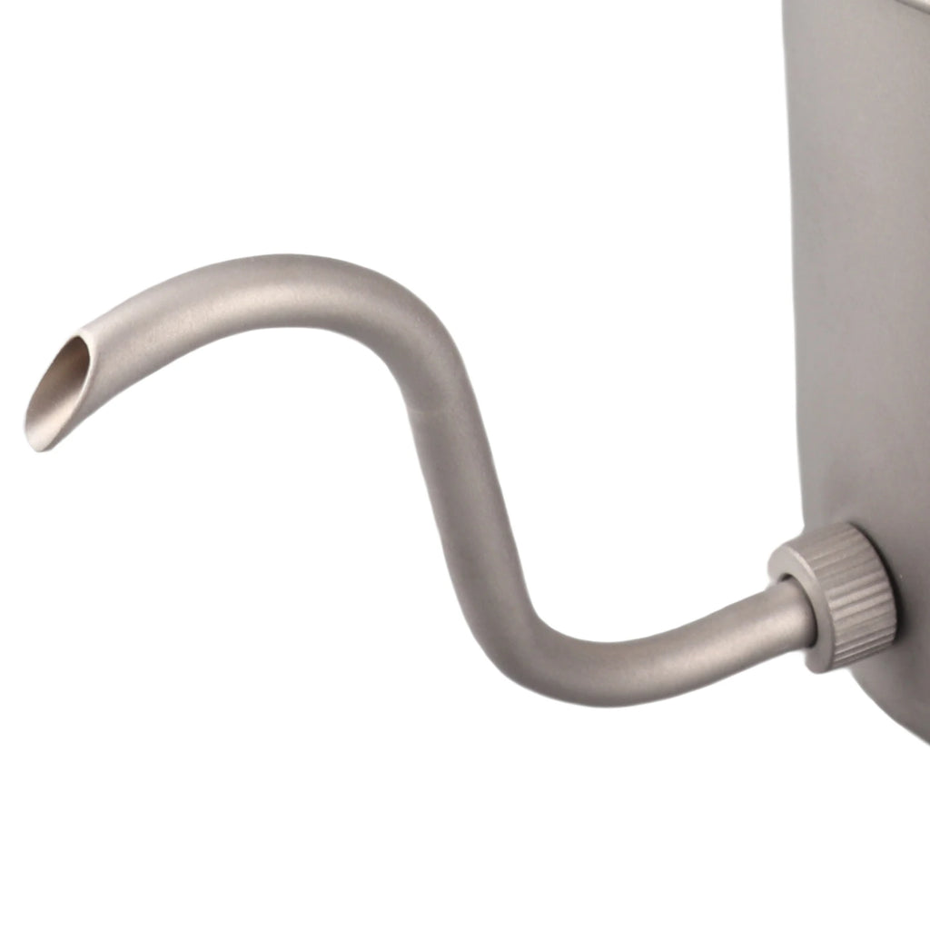 Pour Over Coffee Kettle Outdoor Ti Pour Over Coffee Kettle 400ml Gooseneck Tea Kettle with Thermometer and Folding Handle
