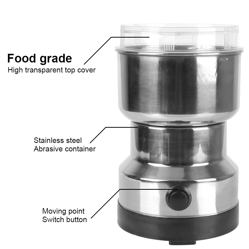 Electric Coffee Grinder for home Grains Grinder Machine Kitchen Multifunctional Coffe Chopper Blades Nuts Beans Spices Blender