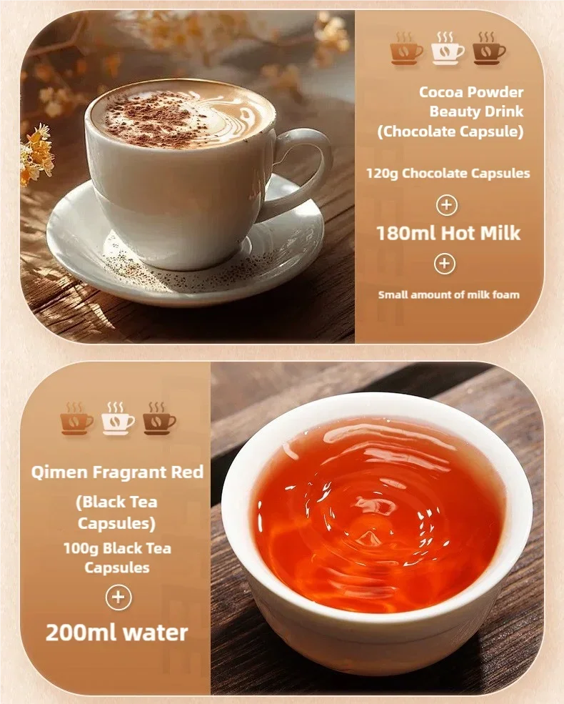 Coffee Maker Electric Capsule Grinding Coffee Brewer Portable Coffee Maker Suitable for Ground Coffee and Coffee Capsules