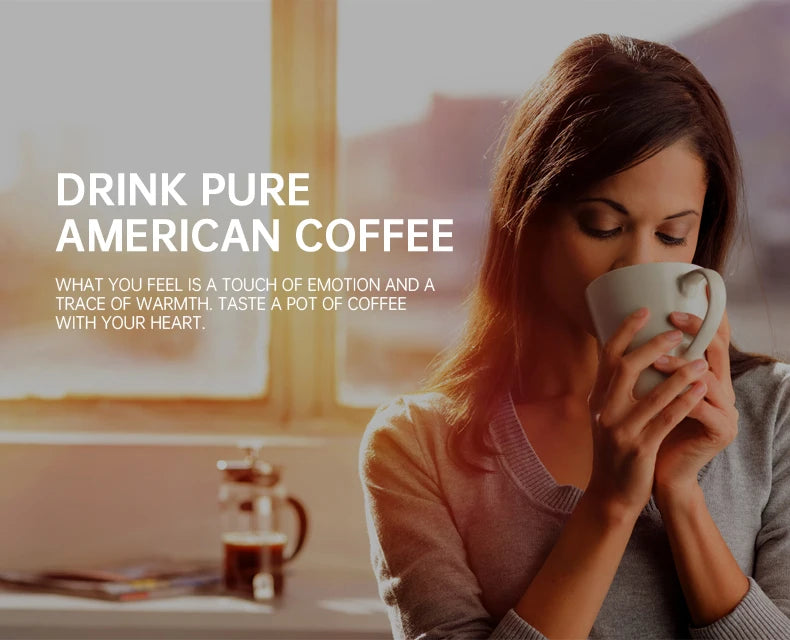 Fully automatic American coffee machine，Coffee beans or powder can be used，Electric grinding drip coffee machine 2-in-1