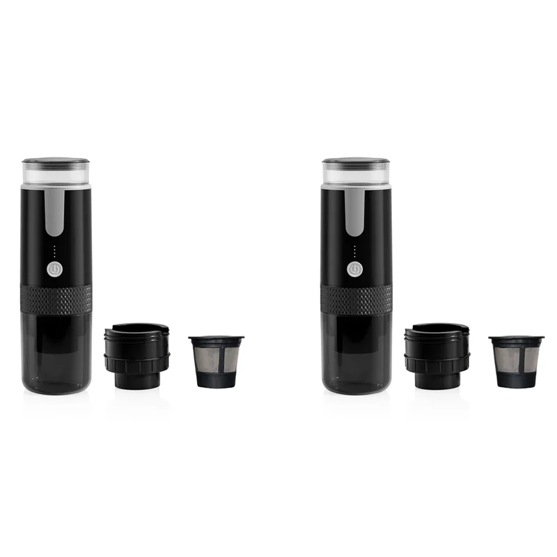 A69E2X Portable Espresso Maker, Electric Travel Coffee Machine For Office Travel Camping Fit Coffee Powder & Coffee Capsule