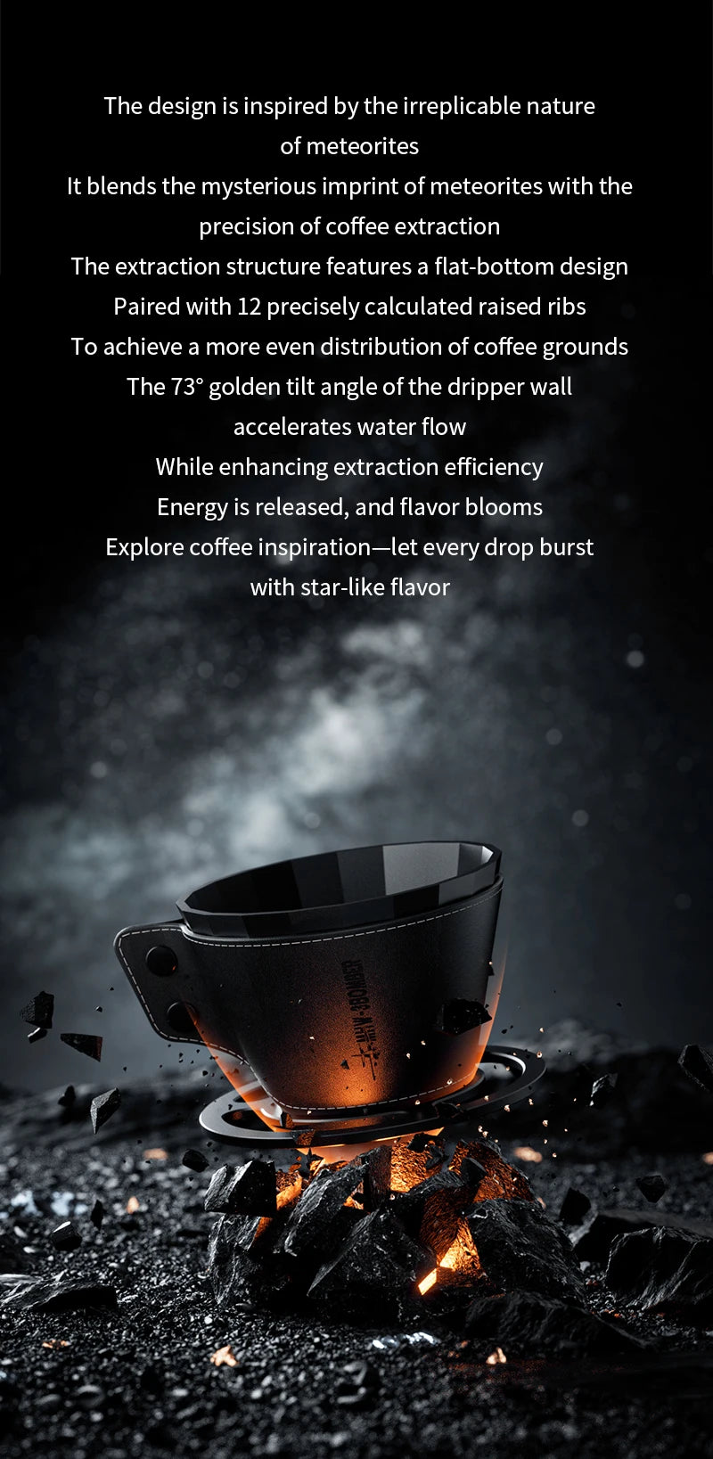 MHW-3BOMBER Pour Over Coffee Maker Set 500ml Glass Pour Over Coffee Dripper Filter Coffee Maker  Filter Paper Coffee Accessories