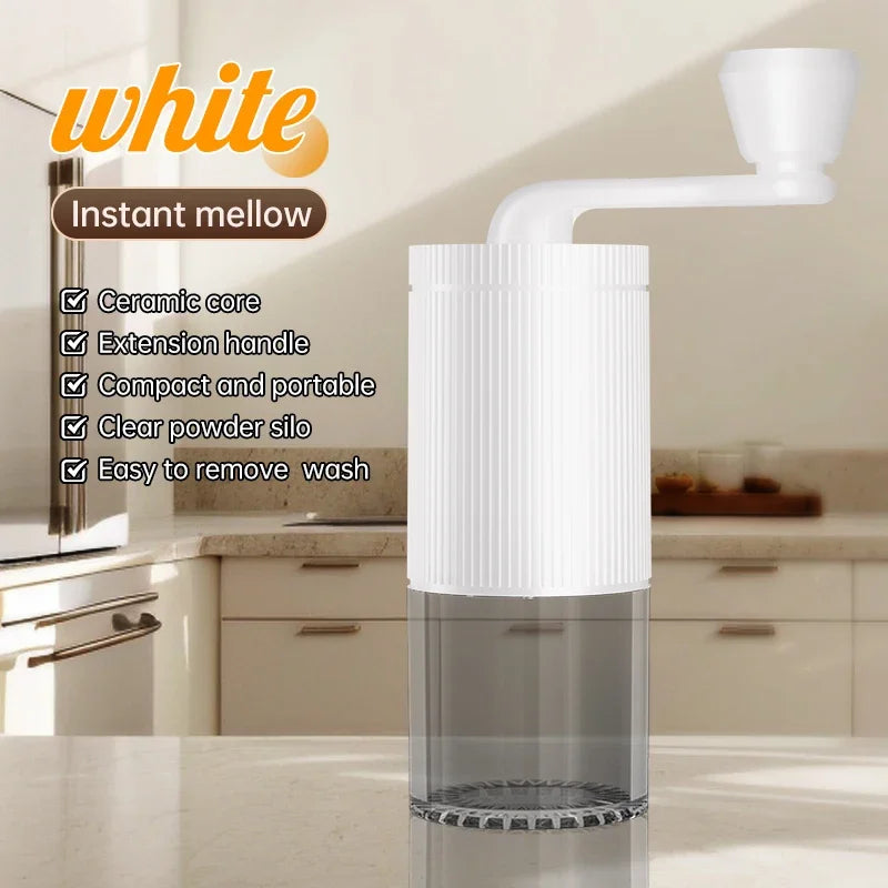 Portable coffee machine, hand cranked coffee grinder, mini adjustable grinder, home office, travel coffee powder making machine