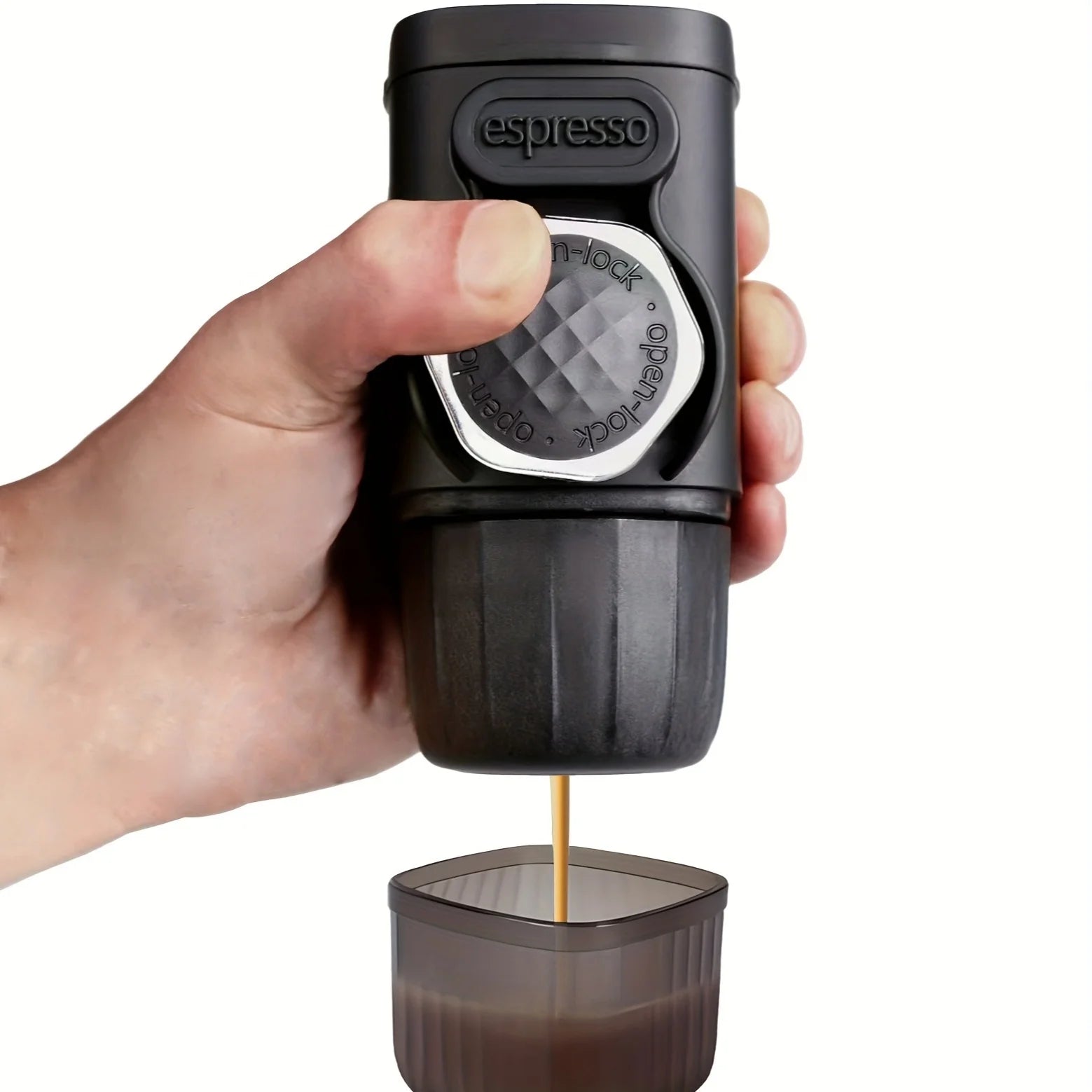Espresso Coffee Maker - Portable, Manual, No Electricity Needed, Compact & Lightweight, Ideal for Travel, Car, Desk, Home Use