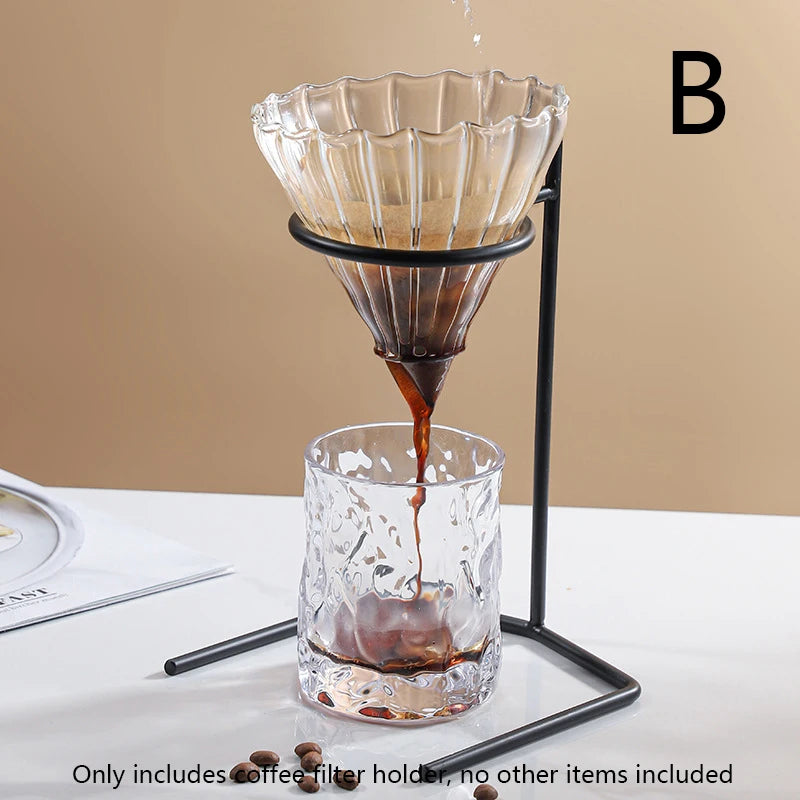Pour Over Coffee Rack Coffee Maker Drip Filter Cup Rack Stand Brewer Holder Hand Drip Bracket Pour Over Dripper Maker Drip