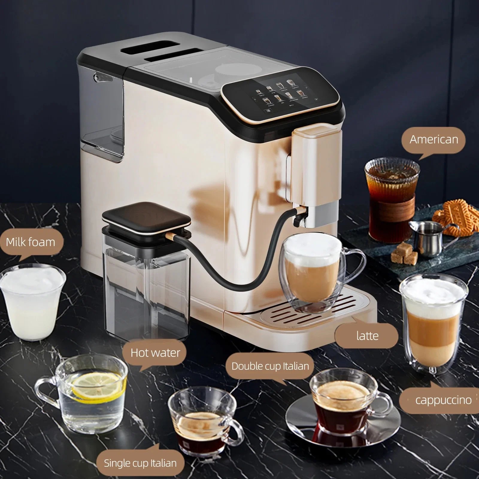 20 Bar Home Use Espresso Coffee Machine Latter Fully Automatic Coffee Maker with Wifi
