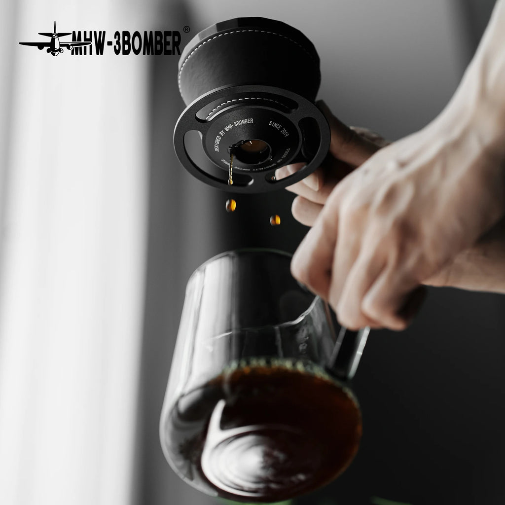 MHW-3BOMBER Pour Over Coffee Maker Set 500ml Glass Pour Over Coffee Dripper Filter Coffee Maker  Filter Paper Coffee Accessories