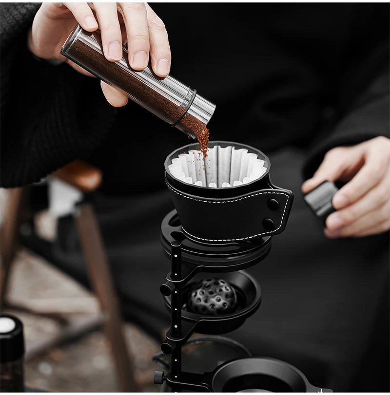 MHW-3BOMBER Pour Over Coffee Maker Set 500ml Glass Pour Over Coffee Dripper Filter Coffee Maker  Filter Paper Coffee Accessories
