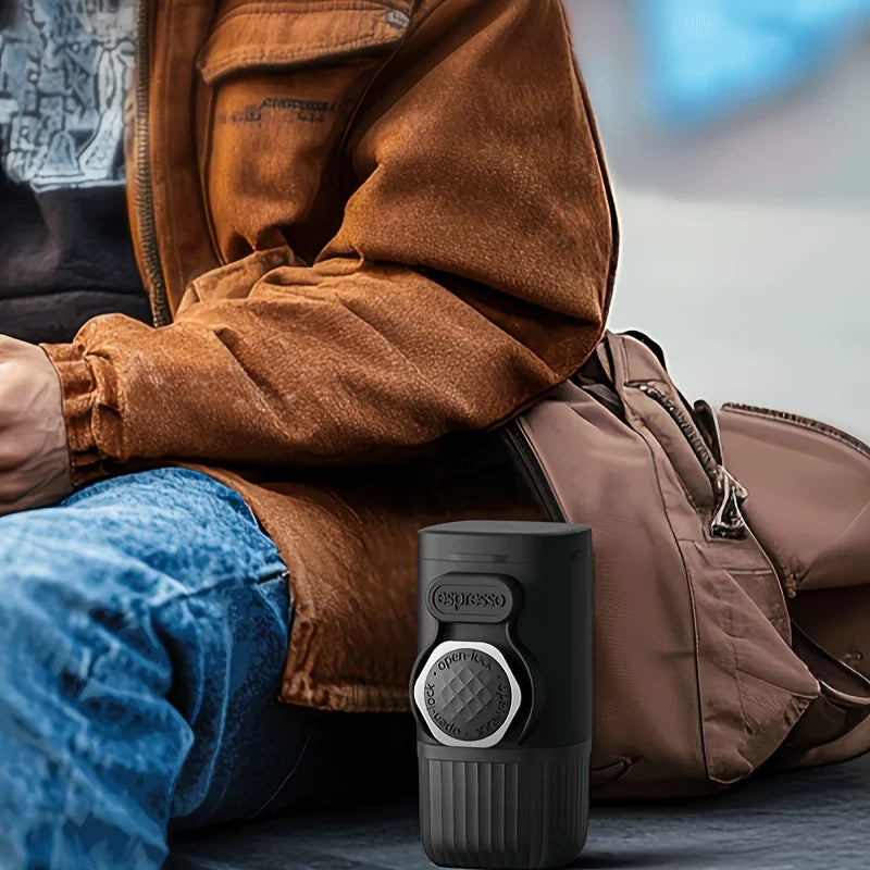 Espresso Coffee Maker - Portable, Manual, No Electricity Needed, Compact & Lightweight, Ideal for Travel, Car, Desk, Home Use