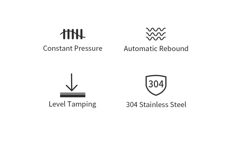 Coffee Tamper 30lb Constant Pressure Calibrated Double Spring 51mm 53mm 58mm Breville Espresso Maker Accsesories Barista Tools