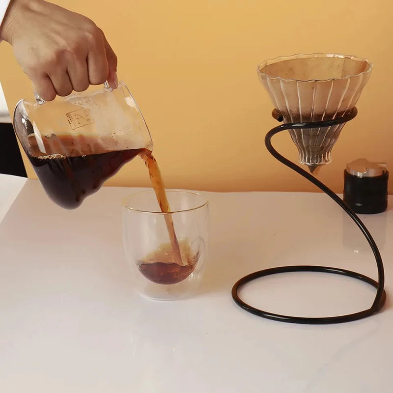 Pour Over Stand Coffee Station Pour Over Coffee Dripper Minimalist Coffee Maker Drip Filter Cup Stand Hand Drip Coffee Bracket