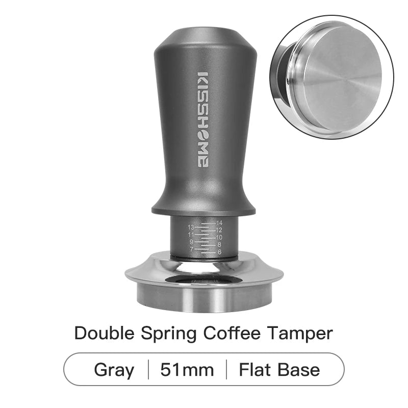 Coffee Tamper 30lb Constant Pressure Calibrated Double Spring 51mm 53mm 58mm Breville Espresso Maker Accsesories Barista Tools