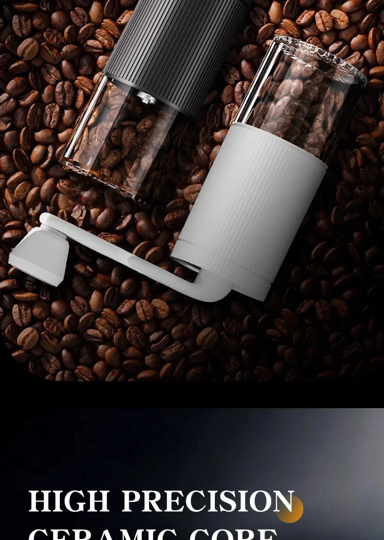 Portable coffee machine, hand cranked coffee grinder, mini adjustable grinder, home office, travel coffee powder making machine