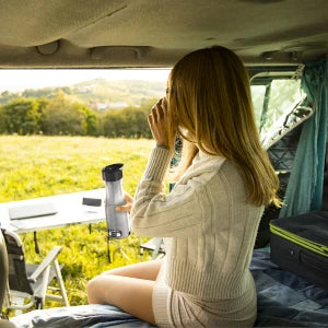 Portable Coffee Maker 12V/24V Compact Espresso Machine for Driving Office Home with LED Screen Display Fast Heating Heating