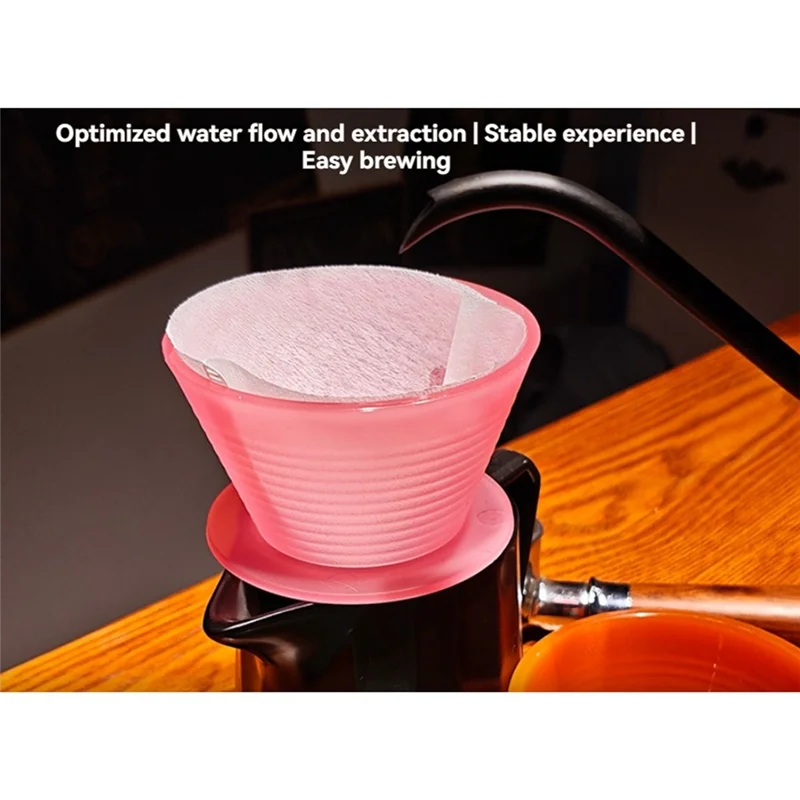 A74G-Pour Over Coffee Dripper Filters Cups Hand Pouring Slow Brewing Coffee Pour Over For Cafe Travel Home