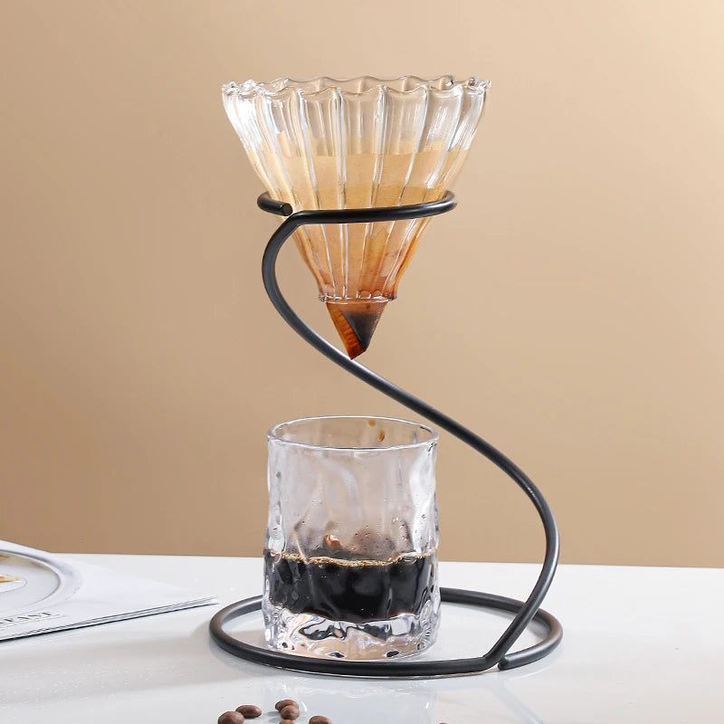 Pour Over Stand Coffee Station Pour Over Coffee Dripper Minimalist Coffee Maker Drip Filter Cup Stand Hand Drip Coffee Bracket