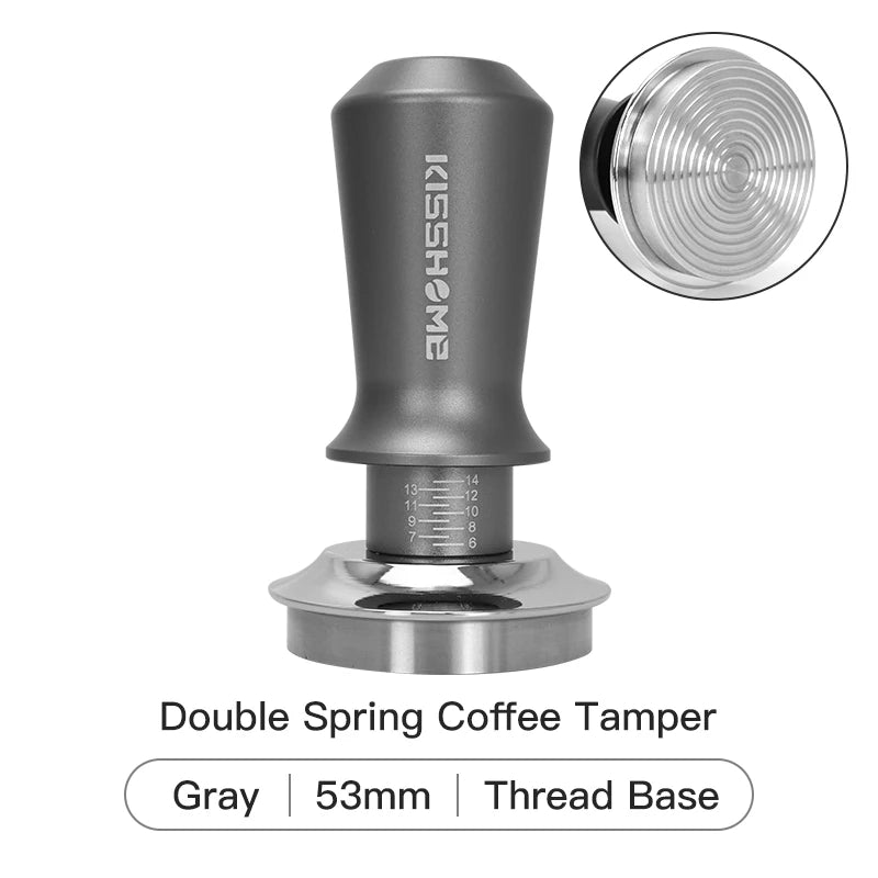 Coffee Tamper 30lb Constant Pressure Calibrated Double Spring 51mm 53mm 58mm Breville Espresso Maker Accsesories Barista Tools