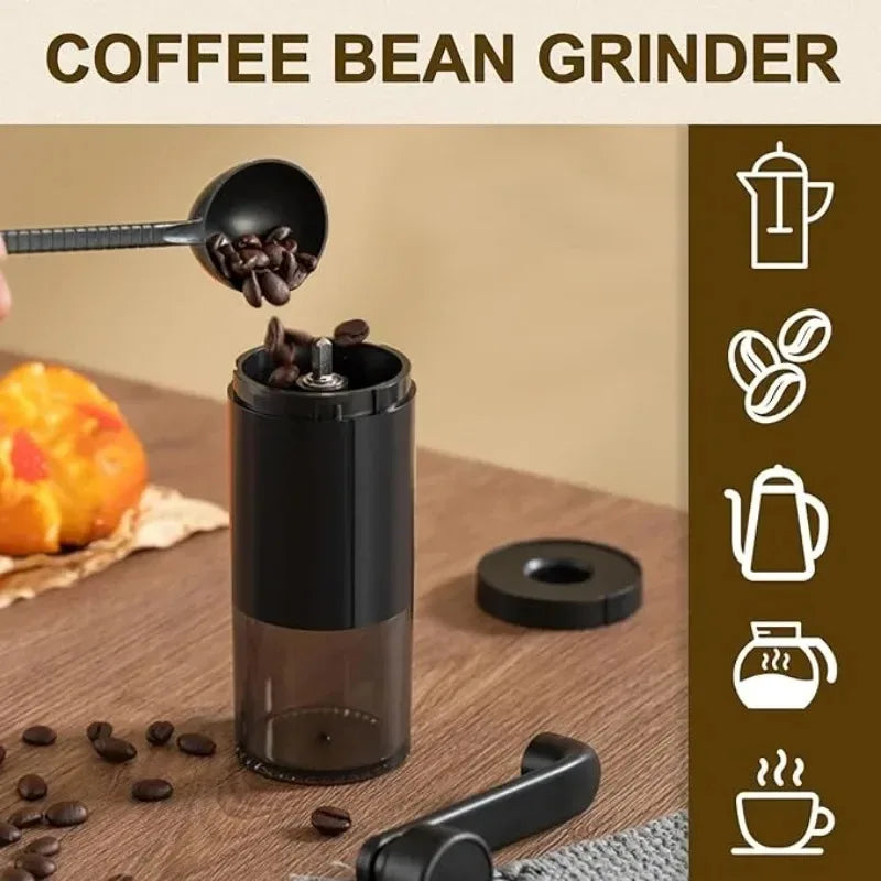 Manual Coffee Grinder CoffeeBean Grinding Ceramic Grinding Core Professional Double Bearing Adjustable Hand Crank Coffee Grinder