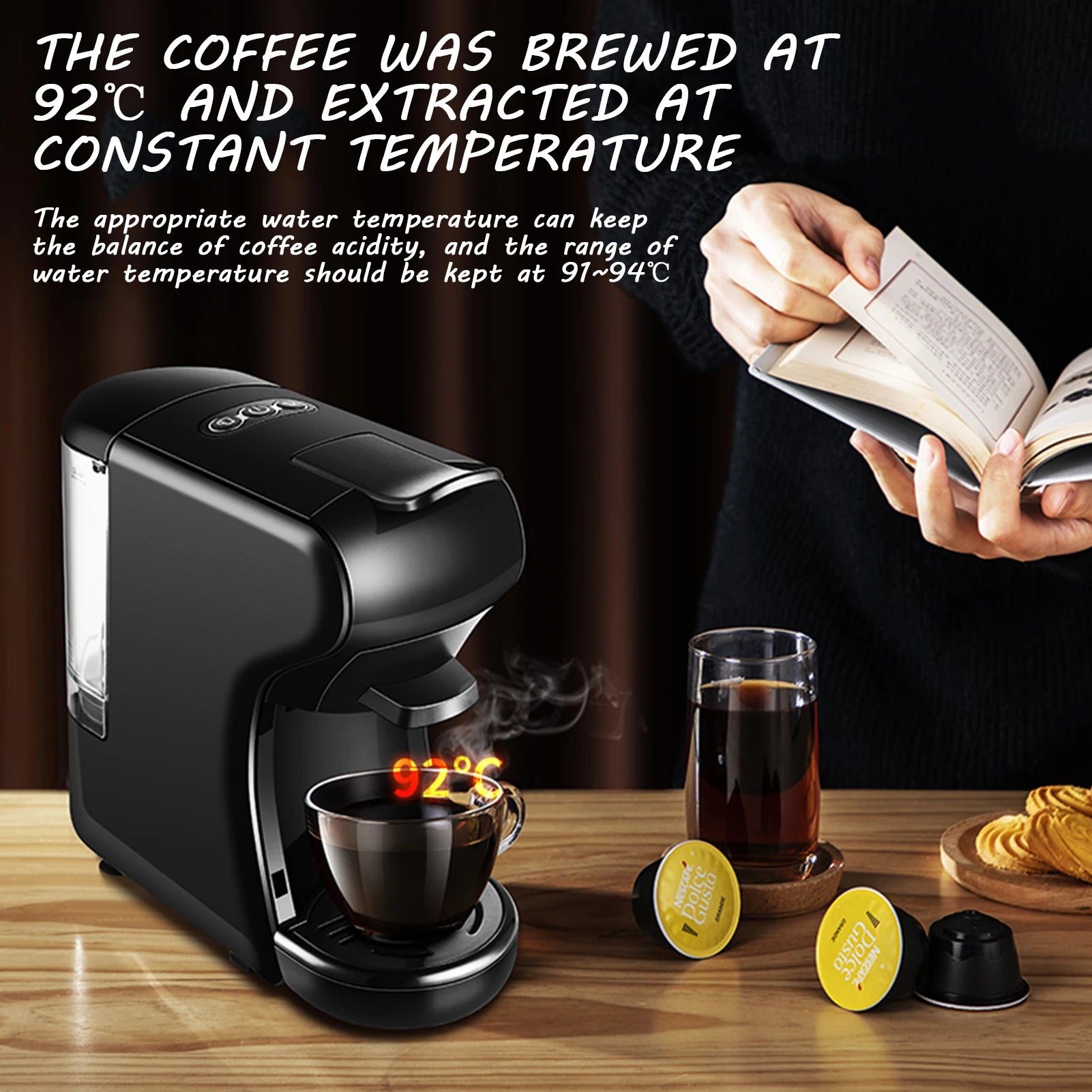 Professional Espresso Coffee Machine Automatic Coffee Maker With Milk Frother