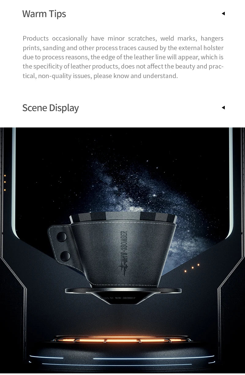 MHW-3BOMBER Pour Over Coffee Maker Set 500ml Glass Pour Over Coffee Dripper Filter Coffee Maker  Filter Paper Coffee Accessories