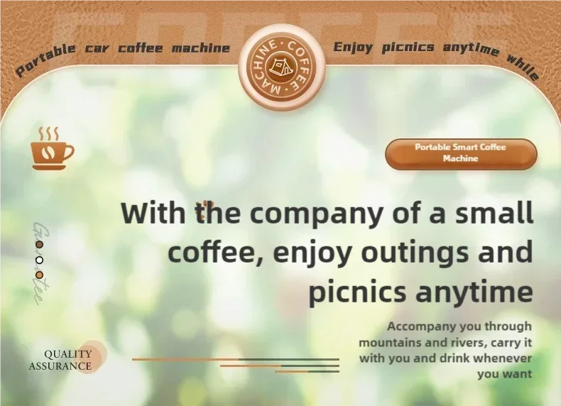 Coffee Maker Electric Capsule Grinding Coffee Brewer Portable Coffee Maker Suitable for Ground Coffee and Coffee Capsules