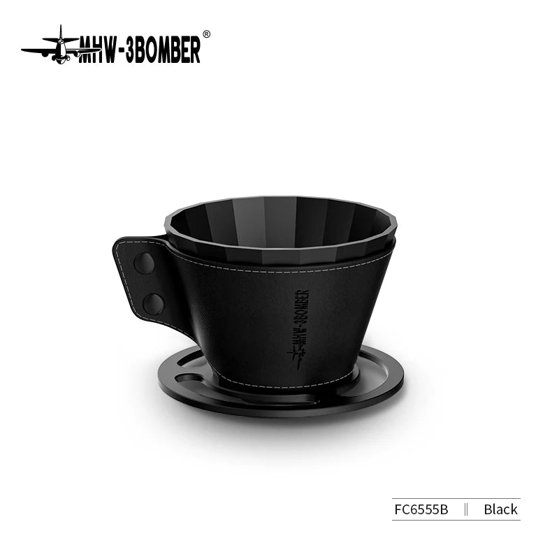 MHW-3BOMBER Pour Over Coffee Maker Set 500ml Glass Pour Over Coffee Dripper Filter Coffee Maker  Filter Paper Coffee Accessories