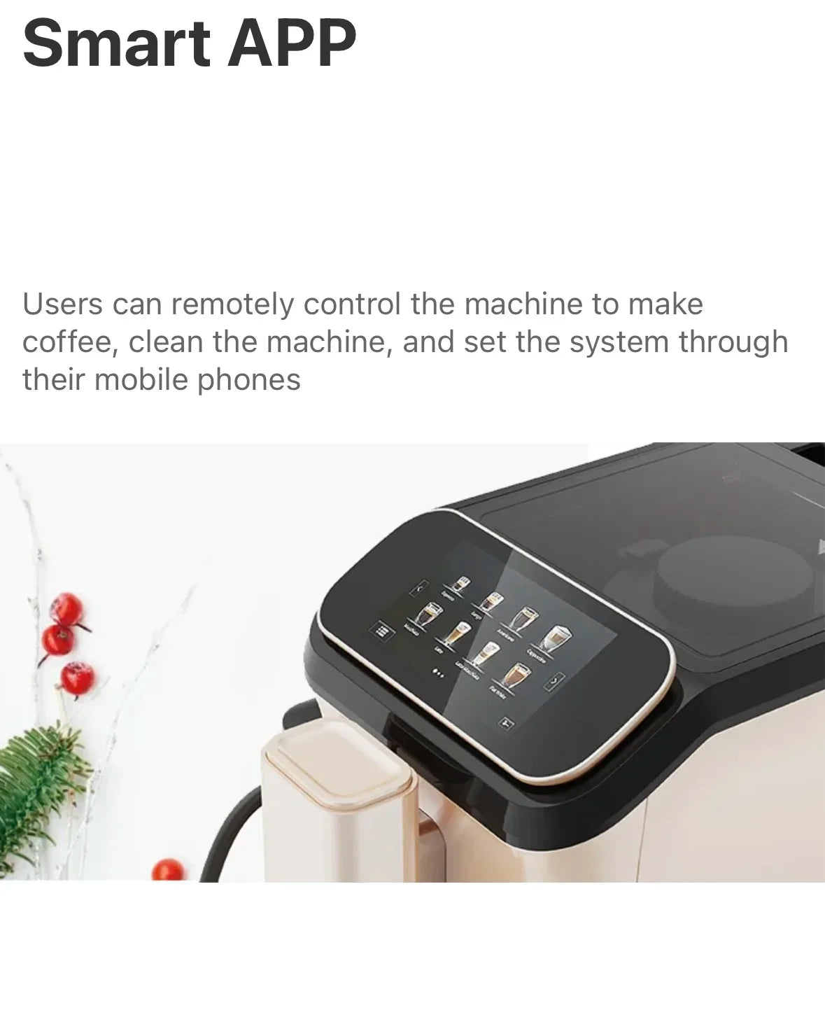 20 Bar Home Use Espresso Coffee Machine Latter Fully Automatic Coffee Maker with Wifi