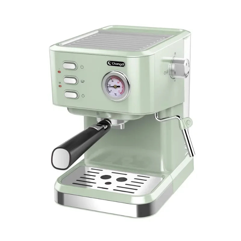 Home Espresso Machine for Beginners Semi-automatic Espresso Machine Small Extraction Coffee Machine Steam Milk Frother Latté