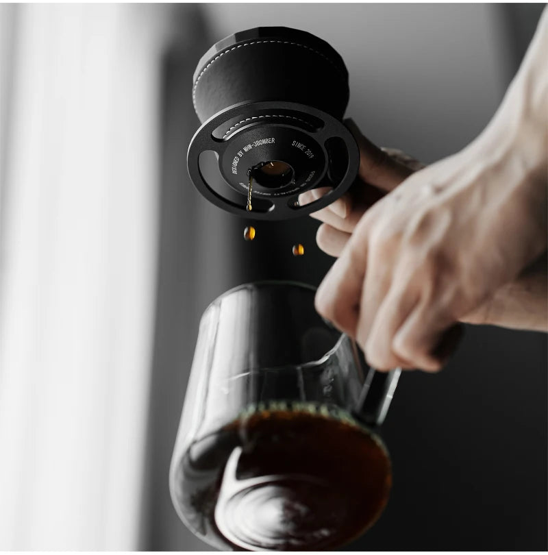 MHW-3BOMBER Pour Over Coffee Maker Set 500ml Glass Pour Over Coffee Dripper Filter Coffee Maker  Filter Paper Coffee Accessories