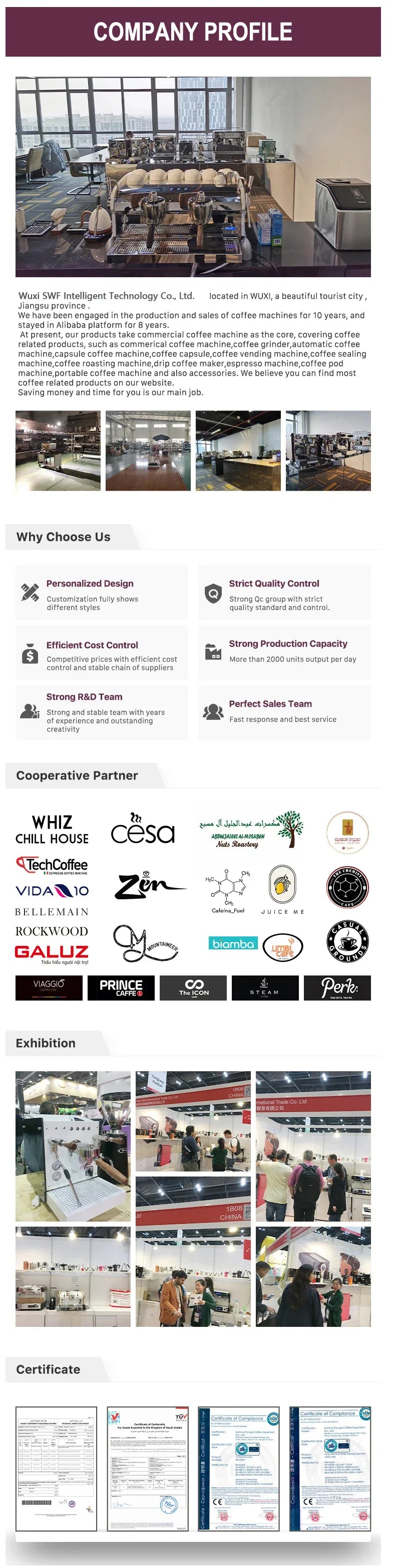 Barista Cappuccino Machine Professional Espresso Maker Espresso Machine With Grinder Milk Frother Steam Wand