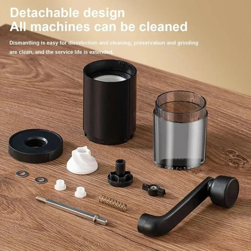 Manual Coffee Grinder CoffeeBean Grinding Ceramic Grinding Core Professional Double Bearing Adjustable Hand Crank Coffee Grinder