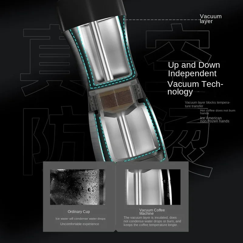 Portable Coffee Maker 12V/24V Compact Espresso Machine for Driving Office Home with LED Screen Display Fast Heating Heating