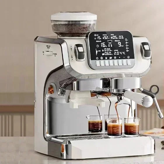 Barista Cappuccino Machine Professional Espresso Maker Espresso Machine With Grinder Milk Frother Steam Wand