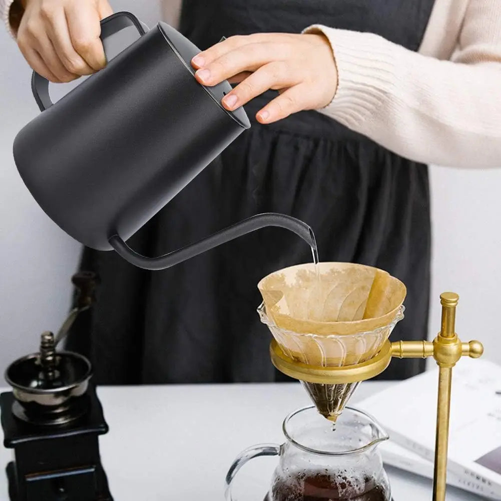 Pour Over Coffee Kettle Stainless Steel Gooseneck Spout Pour Over Coffee Kettle Long Narrow Drip Spout Coffee Tea Pots