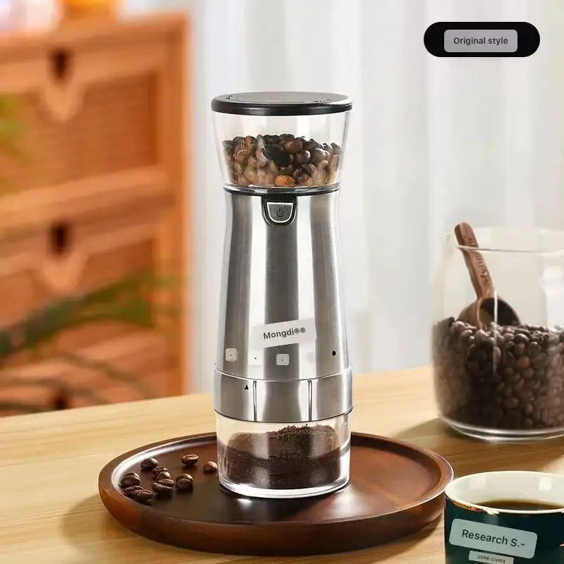 Electric grinder, coffee grinder, household small portable automatic coffee grinder, manual grinder